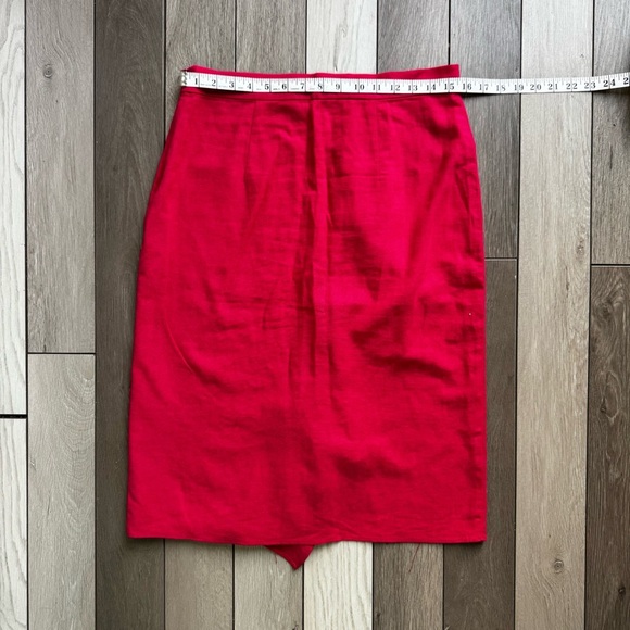 Zara Linen Faux Wrap Midi Ruffle Skirt | Size: Large | Good Condition - Picture 3 of 5